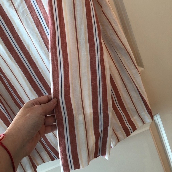 NWT Stone Row Stripped Linen Blazer Size XS - Picture 7 of 15